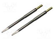 Tip; cutting; 2mm; 413°C; for soldering station; 2pcs. METCAL