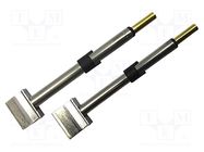 Tip; cutting,bent; 15.75mm; 413°C; for soldering station; 2pcs. METCAL