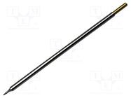 Tip; chisel,elongated; 1mm; 357°C; for soldering station METCAL