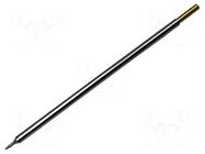 Tip; chisel,elongated; 1mm; 413°C; for soldering station METCAL