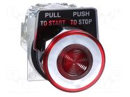 Switch: push-button; 30mm; Stabl.pos: 2; SPDT; red/white; IP66 SCHNEIDER ELECTRIC