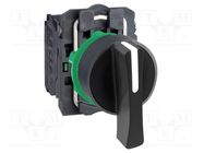 Switch: rotary; 22mm; Stabl.pos: 3; NO x2; black; none; 3A/240VAC SCHNEIDER ELECTRIC