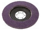 Flap grinding wheels; Ø: 125mm; Øhole: 22mm; Granularity: 40 3M