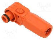 Plug; DC supply; female; PIN: 1; for cable; crimped; orange; 1kV CONNFLY