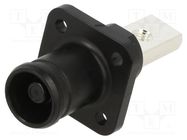 Socket; DC supply; male; PIN: 1; for panel mounting; screw; black CONNFLY