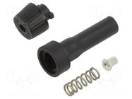Fuse holder; 6.3x32mm; on cable; Imax: 30A; black; 250V EATON/BUSSMANN