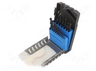Drill set; for metal; high speed steel; metal; 19pcs. BM GROUP