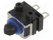 Microswitch SNAP ACTION; 0.1A/12VDC; with pin; SPST-NO; OFF-(ON) OMRON Electronic Components