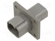 Connector: wire-wire; socket; male; DT; PIN: 4; Type: w/o contacts DEUTSCH