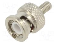 Connector: BNC; plug; male; straight; 50Ω; crimped; RG174,RG316 RADIALL