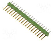 Connector: pin strips; pin header; male; PIN: 20; AMPMODU MOD II TE Connectivity