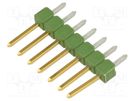 Pin header; pin strips; AMPMODU MOD II; male; PIN: 7; straight TE Connectivity