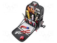 Kit: for assembly work; Modular X18; tool rucksack; 17pcs. KNIPEX