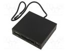 Card reader: memory; fits in 3,5" drive bay,internal supplied GEMBIRD