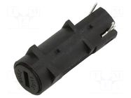 Fuse holder; on panel; 5x20mm; -20÷85°C; UL94V-0; black; 250V BULGIN