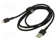 Cable; USB 2.0; USB A plug,USB B micro plug; 1.2m; black; 480Mbps GREEN CELL