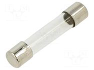 Fuse: fuse; 1A; 250VAC; quick blow; glass; 6.3x32mm; FSA; brass; bulk OPTIFUSE