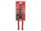 Tool: multifunction wire stripper and crimp tool; Wire: round Milwaukee
