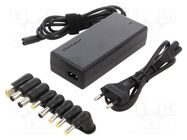 Power supply: switching; 18.5VDC,; 4.9A; 90W; 220÷240VAC QOLTEC