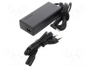 Power supply: switching; 19.5VDC; 4.62A; Out: 4,5/3,0; 90W; desktop QOLTEC