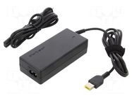 Power supply: switching; 20VDC; 3.25A; Out: Slim tip+pin; 65W QOLTEC