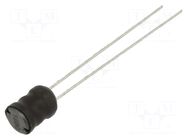 Inductor: wire; THT; 1.5mH; 130mA; 6.49Ω; ±10%; 2200R; Ø6.5x8.5mm MURATA