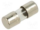 Fuse: fuse; quick blow; 5A; 350VAC; cylindrical,glass; 5x15mm; 2JQ BEL FUSE
