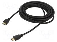 Cable; HDMI plug,both sides; HDMI 1.4; 4K,UHD 2160p; 7.5m; black ART