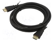 Cable; HDMI plug,both sides; HDMI 2.1; 2m; black; Core: Cu ART