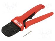 Tool: for crimping; Standard .093"; terminals; 18AWG MOLEX