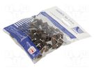 Holder; brown; for flat cable,YDYp 3x2,5; 50pcs; with a nail PAWBOL