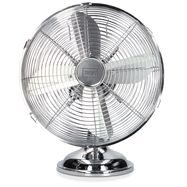 Table fan metal 12 inch Silver