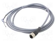 Connection lead; M12; PIN: 4; straight; 2m; plug; 250VAC; 3A; XZCP TELEMECANIQUE SENSORS