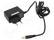 Power supply: switched-mode; mains,plug; 5VDC; 1A; 5W; Out: 5,5/2,5 QOLTEC