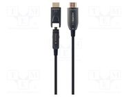 Cable; HDCP 2.2,HDMI 2.0; HDMI plug,micro HDMI plug,both sides GEMBIRD