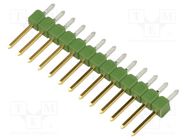 Connector: pin strips; pin header; AMPMODU MOD II; male; PIN: 13 