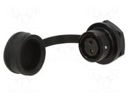Connector: circular; socket; female; PIN: 2; IP67; SA8; 5A; 125V WEIPU