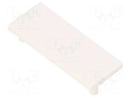 Cap for LED profiles; white; 20pcs; ABS; VARIO30-01 TOPMET