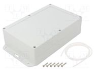 Enclosure: multipurpose; X: 140mm; Y: 210mm; Z: 60mm; ZP; light grey KRADEX