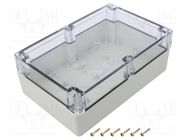 Enclosure: multipurpose; X: 140mm; Y: 210mm; Z: 75mm; ZP; light grey 