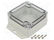 Enclosure: multipurpose; X: 90mm; Y: 90mm; Z: 45mm; ZP; polycarbonate KRADEX