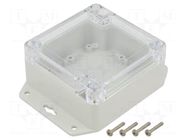 Enclosure: multipurpose; X: 90mm; Y: 90mm; Z: 45mm; ZP; polycarbonate KRADEX