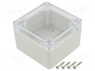 Enclosure: multipurpose; X: 90mm; Y: 90mm; Z: 60mm; ZP; ABS; gasket KRADEX