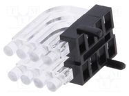 Fiber for LED; round; Ø2mm; No.of mod: 8; Front: convex MENTOR