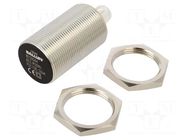 Sensor: inductive; OUT: PNP / NO; 0÷15mm; 10÷30VDC; M30; IP67; brass BALLUFF