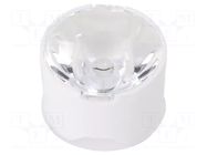 LED lens; round; plexiglass PMMA; transparent; 7÷16°; H: 14.8mm LEDIL