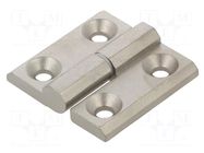 Hinge; Width: 50mm; stainless steel; H: 50mm; Holes no: 4 ELESA+GANTER