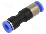 Stop valve; -0.95÷15bar; nickel plated brass,PBT; 6mmx2; 0÷60°C PNEUMAT