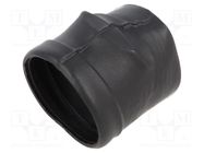 Heat shrink boot; glueless,angular; 9.3mm; black; -75÷175°C TE Connectivity