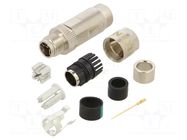 Connector: M12; plug; PIN: 8; male; X code-ProfiNET; for cable; IP67 LUMBERG AUTOMATION